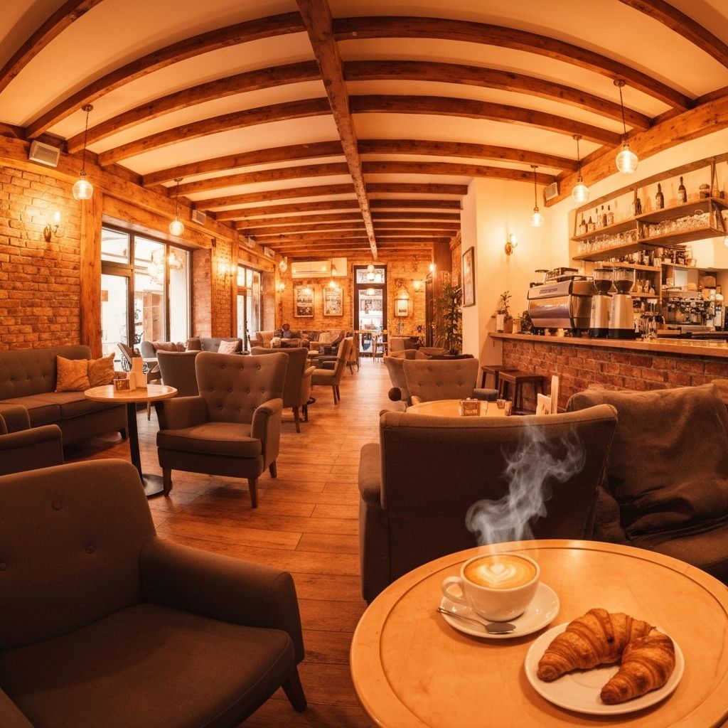 Cozy cafe interior